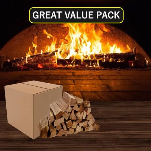 Miniatura 7 de Leña para horno de pizza Old Potters secada al horno, aproximadamente 12 libras, troncos de madera para hornos de pizza, parrillas y ahumadores