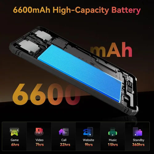 Miniatura 7 de Blackview Tablet resistente de 9 pulgadas, Android 15 tableta impermeable con Gemini AI, 18GB+128GB TF 2TB, 180Hz, IP68/IP69K, MIL-STD-810H a prueba