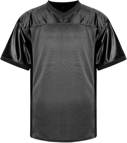 Miniatura 2 de MESOSPERO Camisetas de fútbol en blanco para hombre, de malla, poliéster, lisas, de fútbol, ropa deportiva, S-3XL, color negro, blanco, gris