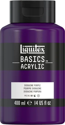Miniatura 10 de Liquitex BASICS Pintura Acrílica, Botella de 400ml (13.5 oz), Blanco Titanio Titanio Blanco
