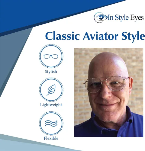 Miniatura 5 de In Style Eyes Just Chillin' Aviator - Gafas de lectura bifocales