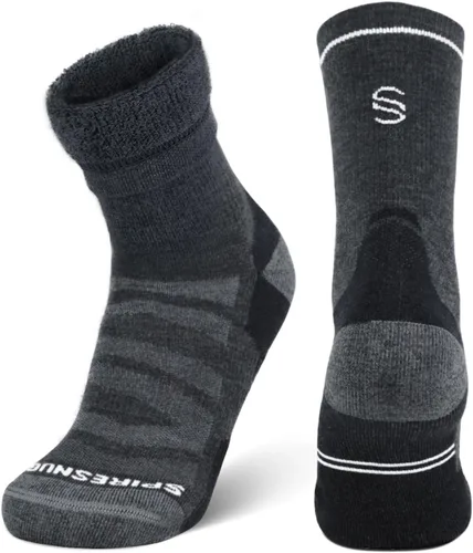 Calcetines térmicos de lana merino para hombres y mujeres, calcetines gruesos de invierno para senderismo Antiampollas que absorben la humedad