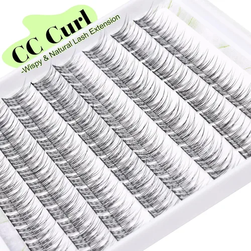 Miniatura 4 de Extensiones de pestañas en racimo naturales, extensiones de pestañas individuales onduladas, pestañas cortas de 0.315 a 0.394 pulgadas
