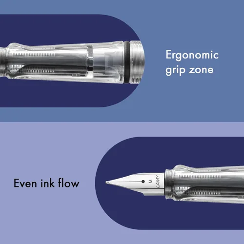 Miniatura 3 de LAMY safari vista - Pluma estilográfica con mango ergonómico y punta de acero pulido en tamaño EF - ideal para cualquier escritura y caligrafía