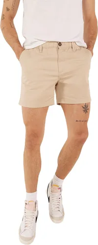 Chubbies Pantalones cortos chinos para hombre de 5.5 pulgadas, pantalones cortos casuales con cintura elástica, bolsillos laterales y traseros,