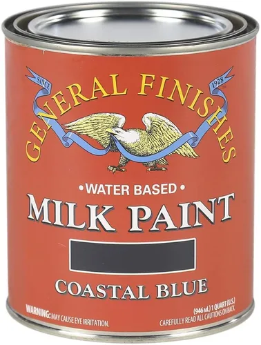 Miniatura 26 de General Finishes Pintura de leche a base de agua, 1 cuarto de galón, lino