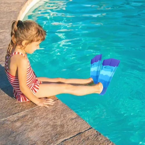 Miniatura 63 de Gugmoy Kids Swim Fins,Comfortable Silicone Flippers for Swimming and Diving,Size Suitable Beginners Kids Girls Boys Adults