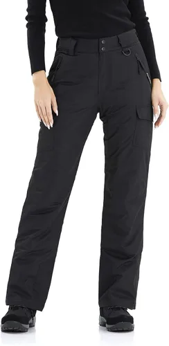 Miniatura 6 de WULFUL Pantalones de esquí de nieve aislados para mujer, impermeables, para invierno, snowboard, esquí, cargo