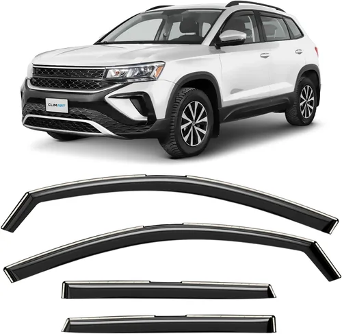 Miniatura 8 de CLIM ART - Deflectores de ventana de canal increíblemente duraderos para Honda Civic 2016-2021 Hatchback, deflectores de ventana originales, viseras
