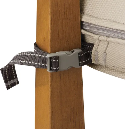 Miniatura 6 de Classic Accessories Montlake - Cojín cuadrado resistente al agua de 19 x 19 x 3 pulgadas, para asiento de exterior, cojín para silla de muebles