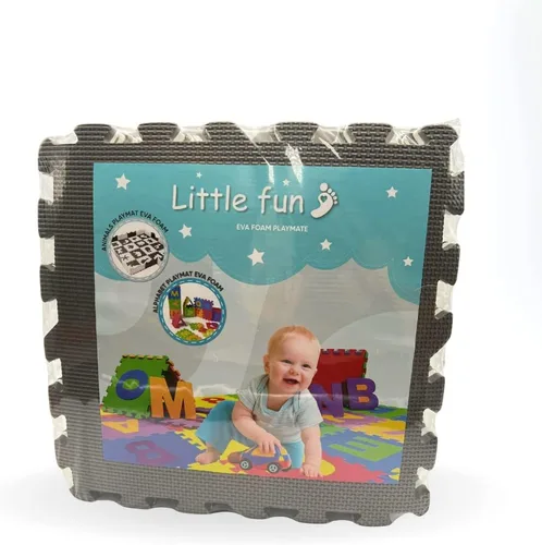 Miniatura 7 de Alfombra de juego grande para bebé con valla, 36 piezas de 12 x 12. Tapete de juego suave y no tóxico para niños pequeños, rompecabezas de juego