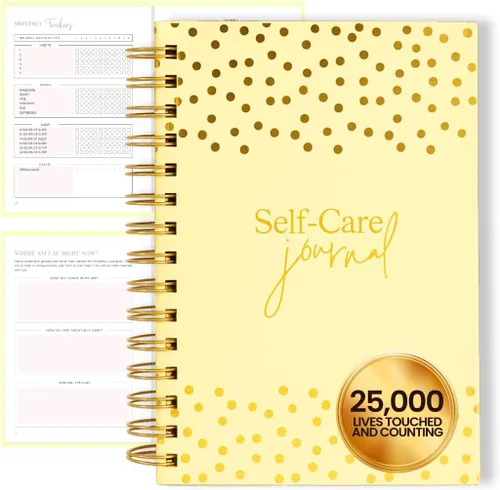 Miniatura 10 de Diario diario de cuidado personal para mujeres, A5, diario de bienestar con indicaciones, diario de objetivos de regalo para mujeres para felicidad