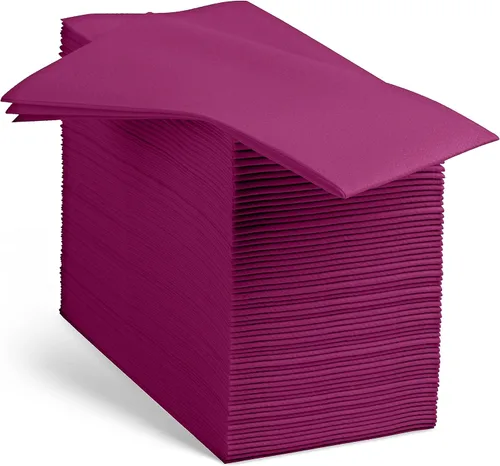 Miniatura 19 de 100 servilletas de papel de color beige con tacto de lino, suaves y absorbentes, para cocina, fiesta, boda, baño o cualquier ocasión (paquete de 100)