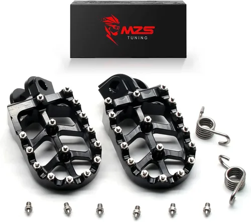 Miniatura 21 de MZS Estriberas eléctricas para motocross compatibles con X3 XXX MX3 MX4 MX5, estriberas Ebike MX más anchas reposapiés resto pedal CNC aluminio negro