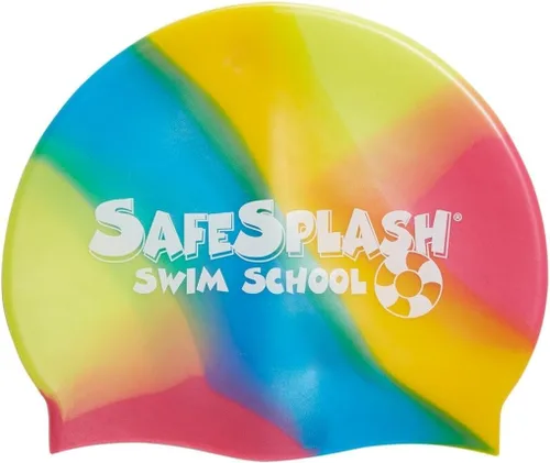 Miniatura 35 de Sporti Gorro de natación de silicona para niños, gorro de natación unisex para jóvenes, gorras de baño de protección para tus hijos, de 2 a 10 años