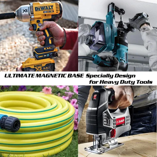 Miniatura 5 de ULIBERMAGNET Ganchos magnéticos grandes resistentes, gancho de onda magnética fuerte para manguera, sierra caladora, sierra circular, organización