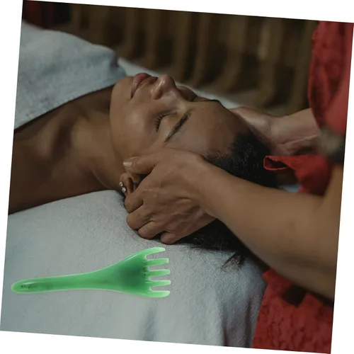 Miniatura 2 de Healeved 2 unids herramienta de cabeza para el cuidado del cabello peine masaje resina cera de abejas mujeres cuero cabelludo chatarra gusha