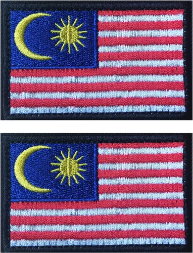 Miniatura 145 de 2 parches de bandera de Japón de AliPlus bordados tácticos militares moral parche apliques gancho y bucle