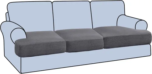 Miniatura 31 de H.VERSAILTEX Funda Elástica para Sillón Sofá con Cojín en Forma de T, Fundas de Cojín en T para Sala de Estar, Funda para Sillón Sofá, Funda