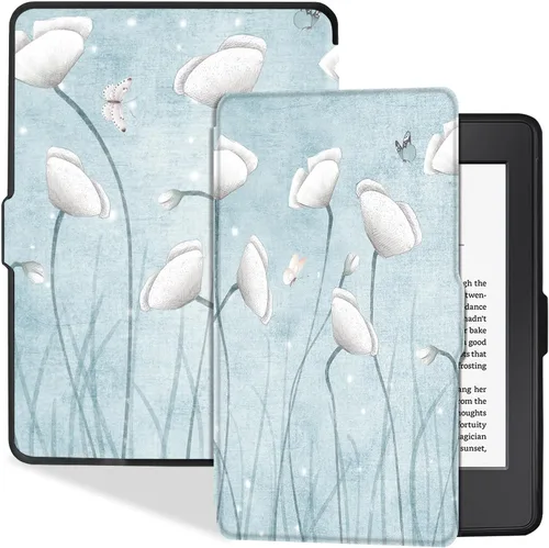 Miniatura 12 de Funda delgada para Kindle Paperwhite de 5ª/6ª/7ª generación antes de 2018 (versión 2012-2017, modelo EY21 y DP75SDI) – Funda protectora de piel Negro