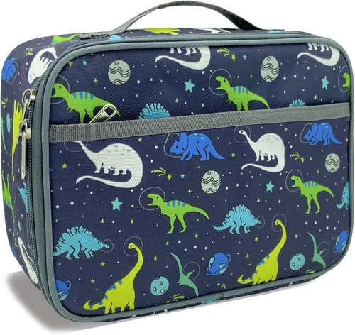 Miniatura 8 de Kulle - Lonchera de astronauta para niños, bolsa de almuerzo con tema espacial aislada, lonchera térmica reutilizable para niños, para la escuela