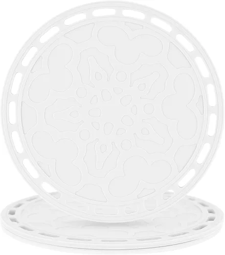Miniatura 17 de Salvamanteles de silicona grandes y redondos de silicona para platos calientes y ollas calientes, almohadillas calientes para encimeras, mesas