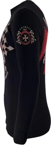 Miniatura 7 de Archaic by Affliction - Camisa térmica para hombre, inyector de combustible, color negro