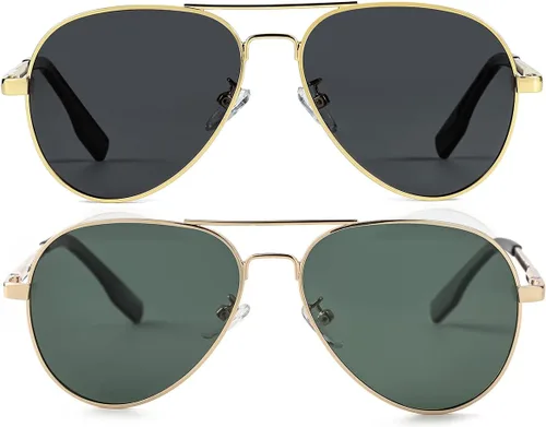 Miniatura 66 de Gafas de sol polarizadas de aviador pequeñas para niñas y niños de 4 a 16 años