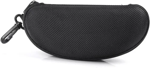 Miniatura 3 de Estuche negro para lentes de sol, para hombres y mujeres, estuche de almacenamiento para gafas de seguridad con clip, estuche duro para lentes