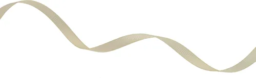 Miniatura 2 de Cinta de grogrén sólido de 25 yardas cada rollo, borde tejido 100% poliéster (1/4 pulgada, beige)