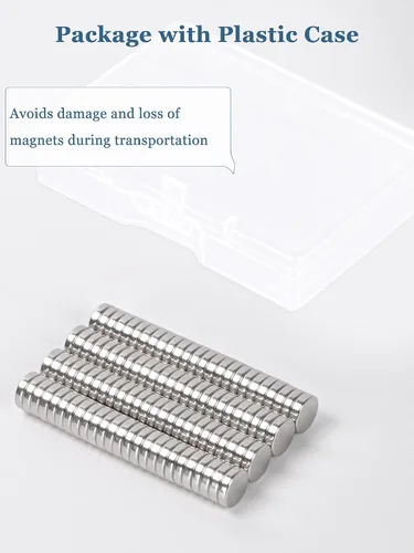 Miniatura 7 de SMARTAKE 100 imanes para refrigerador, imanes redondos pequeños de 0.39 x 0.08 pulgadas, imanes de neodimio multiusos de alta calidad para nevera