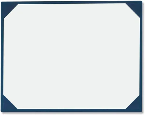 PaperDirect Tableros de premios de cuero sintético azul con revestimiento de acetato, 9 x 11-½ pulgadas, paquete de 3, cubierta de certificado para