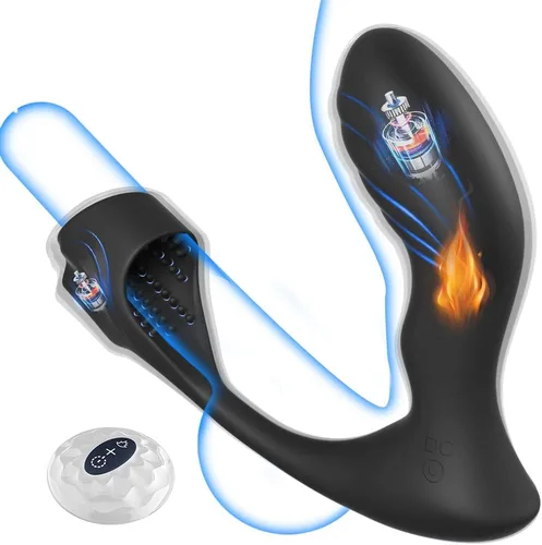 Blended Climax Masajeador de próstata Vibrador para el pene Masculino Adulto Juguetes Sexuales para Hombres, Control Remoto Vibrador Consolador Anal