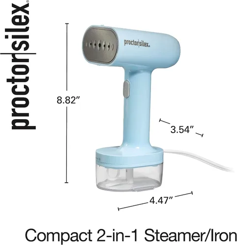 Miniatura 8 de Proctor Silex Vaporizador Compacto de Viaje para Ropa y Plancha, Listo en 45 Segundos para 7 Minutos de Uso Continuo, Portátil y Ligero, Esenciales
