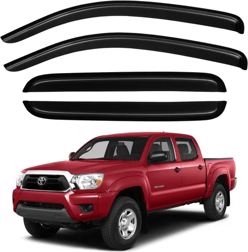 Miniatura 212 de YQAUTEC Viseras de Ventana Protectores de Lluvia para Honda Civic 2022 2023 2024 2025 2026, Deflectores de Viento de Ventilación de Ventana Fuera