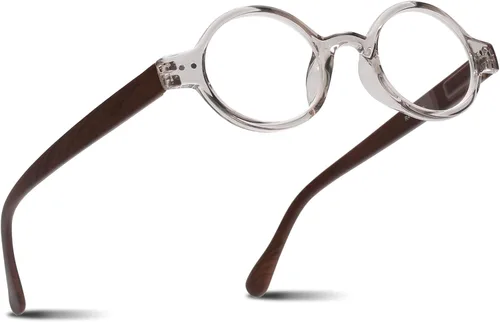 Miniatura 16 de 2SeeLife Gafas de lectura pequeñas y redondas TR-90 para hombres y mujeres - Ajuste estrecho-medio, marco resistente, bisagras de resorte, lectores