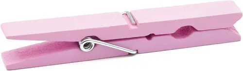 Miniatura 6 de Juvale Pinzas de madera para decoración de aula, paquete de 100, rosa, moderno, clips de lavandería, clips de fotos y pinzas para la ropa