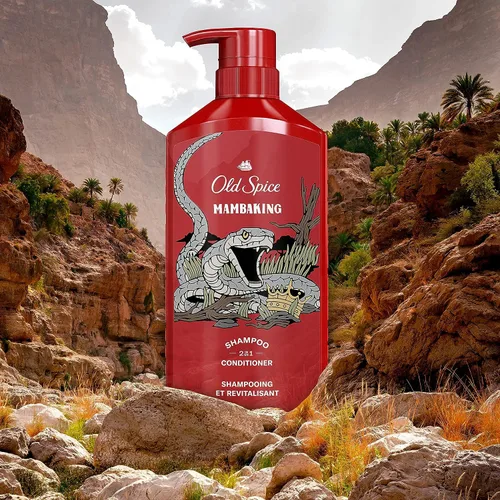 Miniatura 7 de Old Spice Juego de champú y acondicionador 2 en 1 para hombre, MambaKing, para todo tipo de cabello, cabello más saludable, más completo, de aspecto