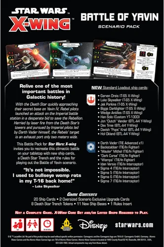 Miniatura 4 de Star Wars X-Wing 2ª edición Juego de miniatura Battle of Yavin BATTLE PACK – Juego de estrategia para niños y adultos, mayores de 14 años, 2