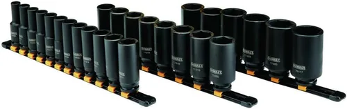 DEWALT DWMT19242 - Juego de llaves de vaso profundo de impacto (26 unidades, 1/2 pulgadas)
