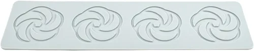 Miniatura 9 de Molde de patrón geométrico, molde en espiral hueco 3D de silicona para fondant para decoración de pasteles, cupcakes, alimentos