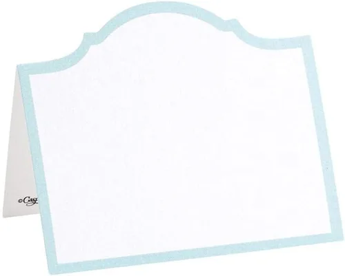 Caspari Tarjetas de lugar troqueladas Arch en azul huevo de Robin - 24 unidades