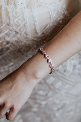 Pulsera de moissanita de oro de 14 quilates para mujer, pulsera de lujo con cadena de oro de gota de agua, regalo de joyería de Navidad de moda para