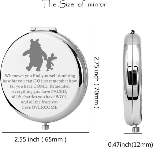 Miniatura 2 de Lywjyb Birdgot Regalo inspirado en la película, regalo inspirador para amigos, amistad, espejo de maquillaje, regalos para mejores amigas