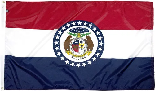 Miniatura 32 de FlagSource Bandera del estado de nailon de Iowa, fabricada en los Estados Unidos, 4 x 6 pies Iowa 4x6