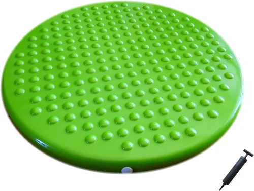 Miniatura 10 de AppleRound Jr. Cojín inflable para asiento con bomba, 12.2 in de diámetro, asiento sensorial para niños