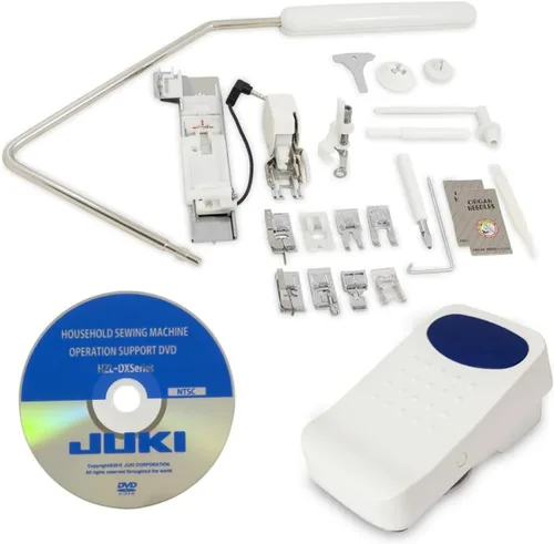 Miniatura 9 de Juki Máquina de coser HZL-DX7 con 287 patrones de puntada y 4 fuentes