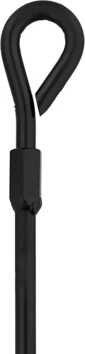 Miniatura 2 de BISupply Anclajes de tierra, 15 pulgadas, paquete de 4 unidades, juego de anclaje de cobertizo negro, estacas de amarre de invernadero con perno