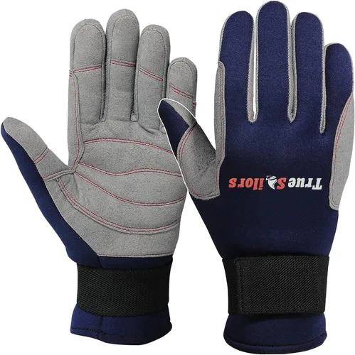 MRX BOXING & FITNESS Guantes de vela de invierno para hombre, dedos completos, guantes de agarre para todo tipo de clima