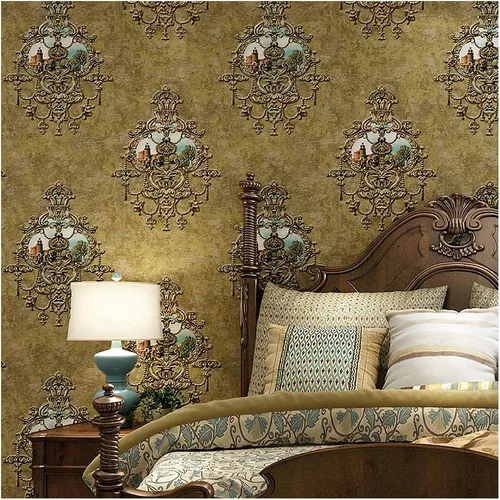 Miniatura 2 de Blooming Wall - Papel pintado de damascos vintage texturizado con patrón floral para recubrimientos de paredes, 57 pies cuadrados/rollo